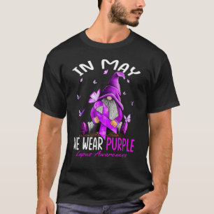 In May We Wear Purple Lupus Awareness Month Gnomes T-Shirt