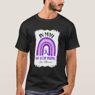 In May We Wear Purple Lupus Awareness Month Rainbo T-Shirt