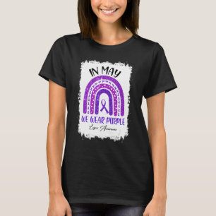In May We Wear Purple Lupus Awareness Month Rainbo T-Shirt