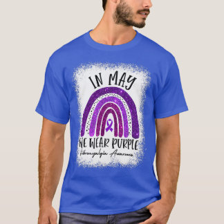 In May We Wear Purple Ribbon Fibromyalgia Awarenes T-Shirt