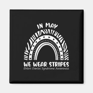 In May We Wear Stripes Ehlers Danlos Awareness Eds Magnet