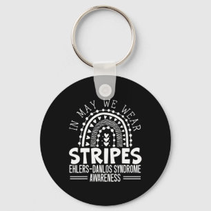 In May We Wear Stripes Ehlers-danlos Syndrome Awar Key Ring