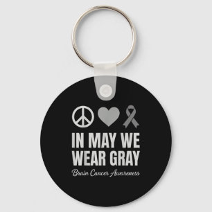 In may wear grey brain tumour awareness brain key ring