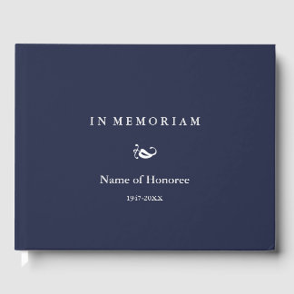In Memoriam Elegant Memorial Guest Book
