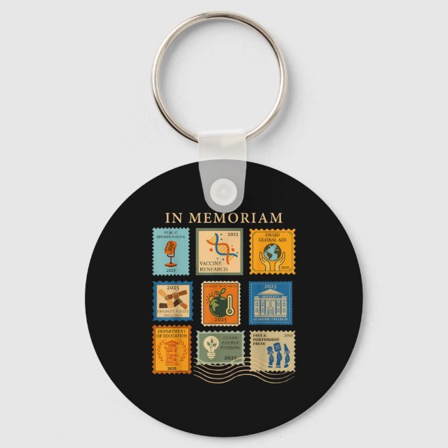 In Memoriam Equal Rights Science Women Rights Femi Key Ring (Front)