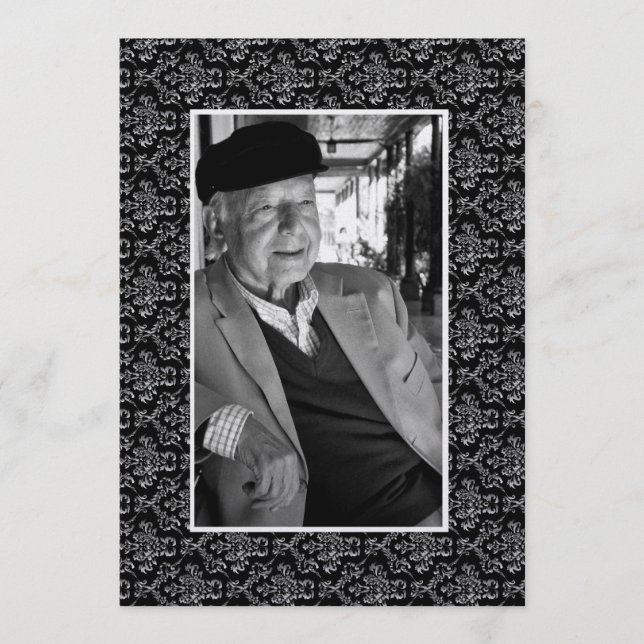 In Memoriam Loving Memory Gold Heaven Poem Photo Programme (Front)