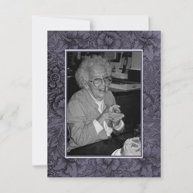 In Memoriam Remembrance Death Notice Photo Announcement (Front)