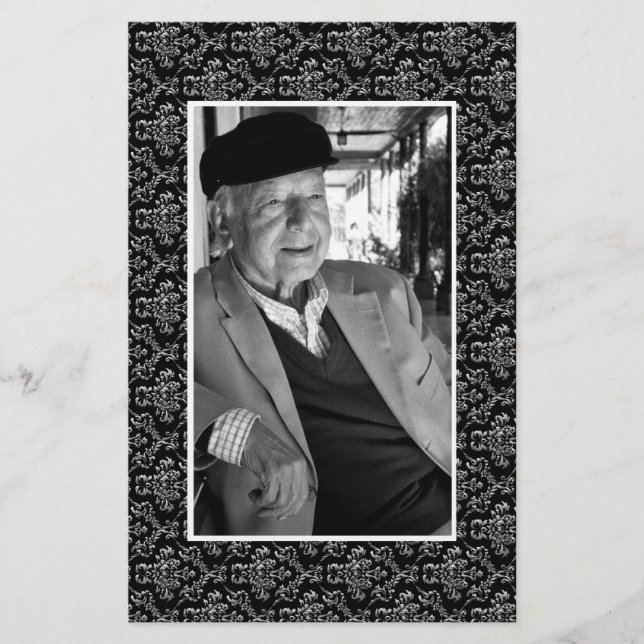 In Memoriam Remembrance Death Notice Photo Flyer (Front)