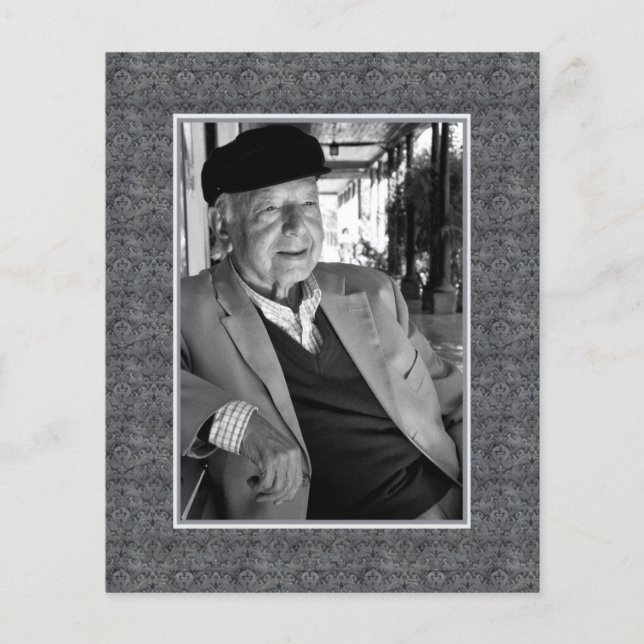 In Memoriam Remembrance Death Notice Photo Flyer (Front)