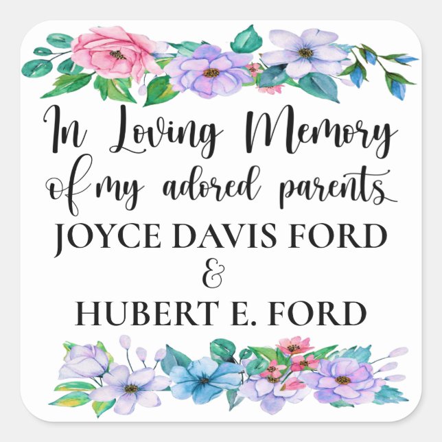 In Memoriam Sticker (Front)