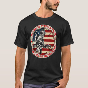 In Memory And Honor Of Firefighters Remembering Th T-Shirt