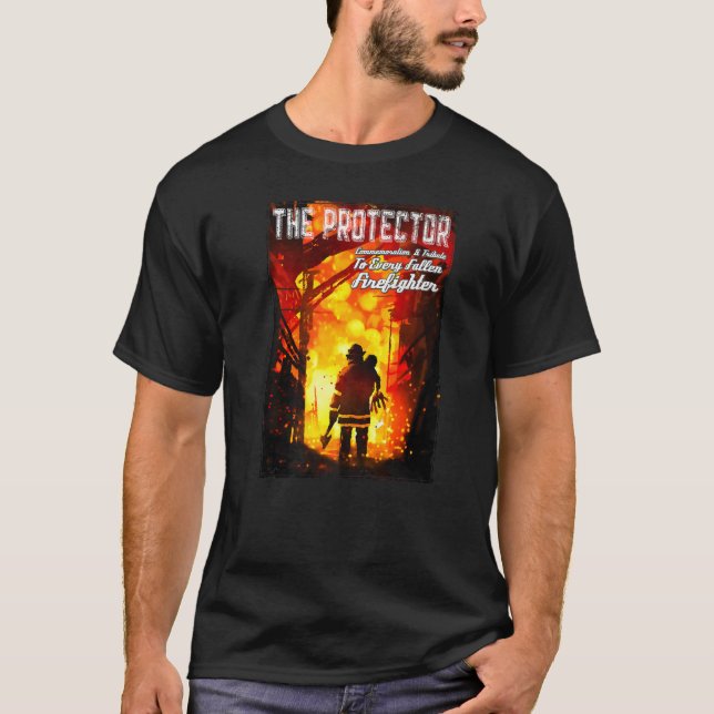In Memory And Honour Of Firefighters Remembering T T-Shirt (Front)