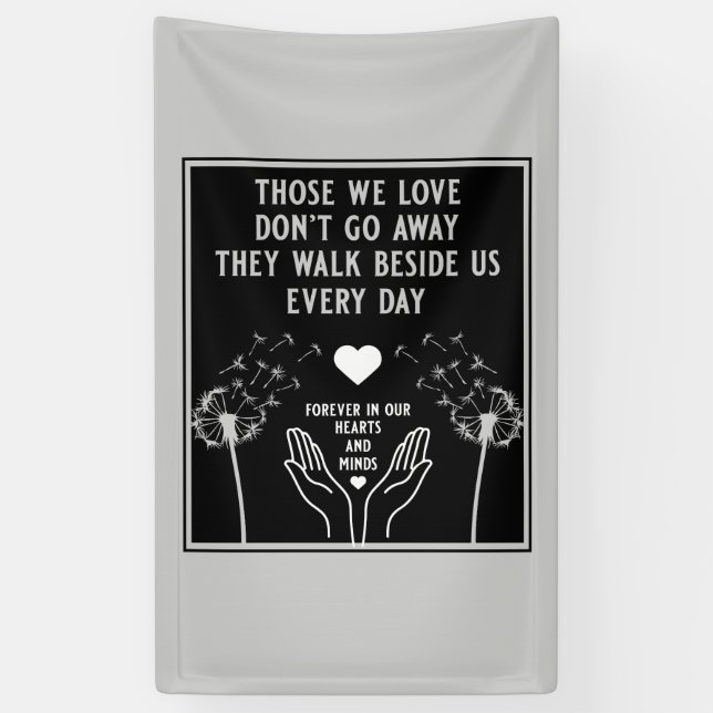 In Memory Bereavement And Loss Photo Print Banner (Vertical)