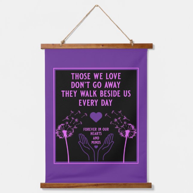 In Memory Bereavement And Loss Photo Print Hanging Tapestry (Front)