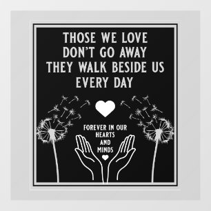 In Memory Bereavement And Loss Photo Print Window Cling