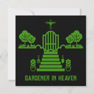 In Memory Bereavement Gardener Funeral Card