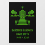 In Memory Bereavement Gardener Funeral Window Cling<br><div class="desc">In Memory Bereavement And Loss. The Perfect sympathy card said with kindness and taste. This beautiful design will help heal the wounds of loss and show that you care and sympathize deeply with their sad loss. © Copyright HGIFY | HGI Stores Only. All Rights Reserved.</div>