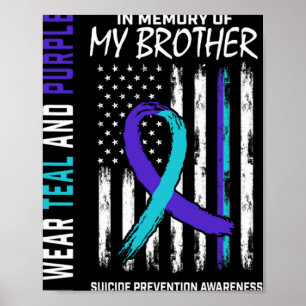 In Memory Brother Suicide Awareness Prevention Ame Poster