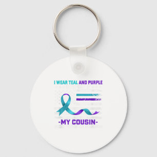 In Memory Cousin Suicide Awareness Prevention Amer Key Ring