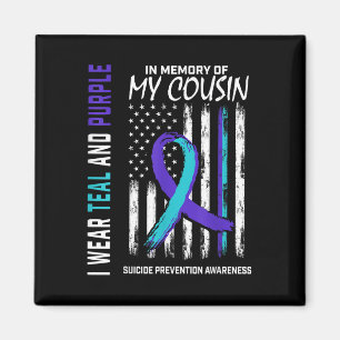 In Memory Cousin Suicide Awareness Prevention Amer Magnet