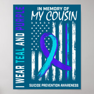 In Memory Cousin Suicide Awareness Prevention Amer Poster