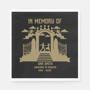 In Memory Dancers Funeral Napkin