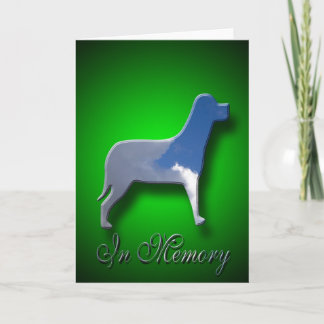 In Memory Dog Sympathy Card
