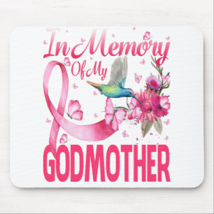 In Memory For My Godmother Hummingbird Breast Mouse Mat