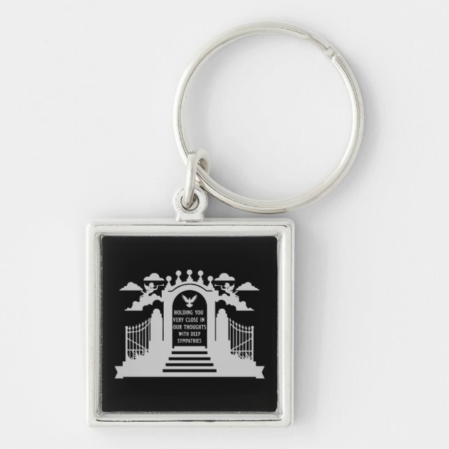 In Memory Funeral Gift Key Ring (Front)