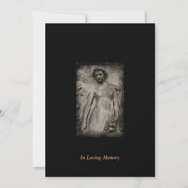 In Memory  Funeral Memorial Announcement (Front)