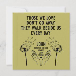 In Memory Funeral Reception