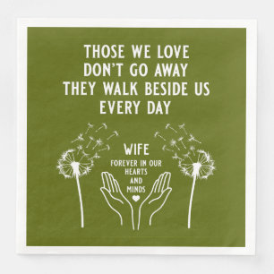 In Memory Funeral Reception Napkin