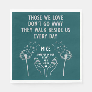 In Memory Funeral Reception Napkin