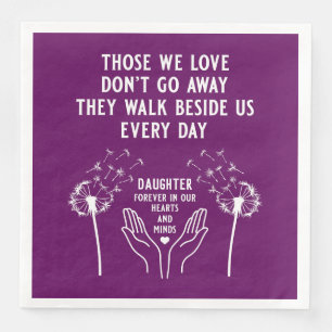 In Memory Funeral Reception Napkin