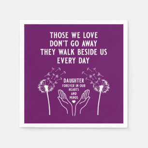 In Memory Funeral Reception Napkin