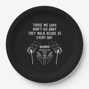 In Memory Funeral Reception Paper Plate