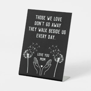 In Memory Funeral Reception Pedestal Sign