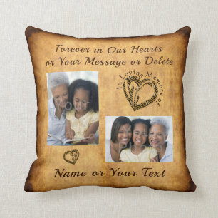 In Memory Gifts of Personalised Memorial Pillows