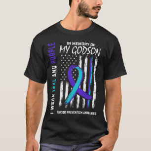 In Memory Godson Suicide Awareness Prevention Amer T-Shirt