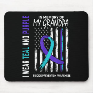 In Memory Grandpa Suicide Awareness Prevention Ame Mouse Mat