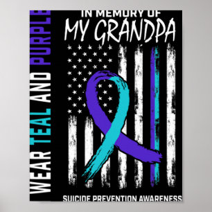 In Memory Grandpa Suicide Awareness Prevention Ame Poster