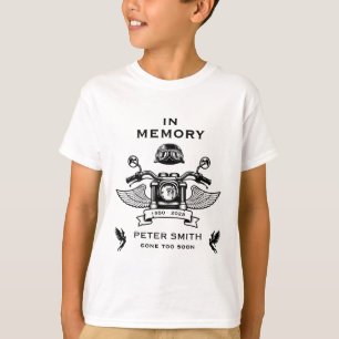 In Memory Motorbike Rider Biker Funeral T-Shirt