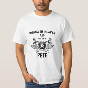 In Memory Motorbike Rider Biker Funeral T-Shirt