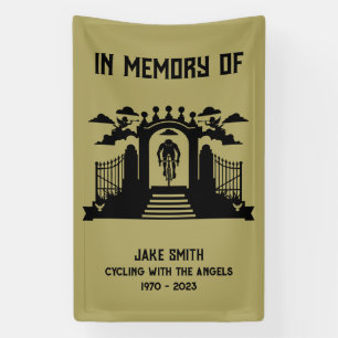 In Memory Of A Cyclist Funeral Banner