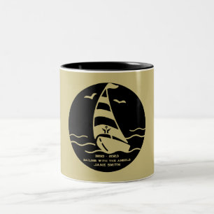 In Memory Of A  Sailor Garden Two-Tone Coffee Mug