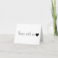 In Memory Of: Always With Us BLANK Card