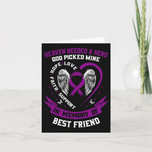 In Memory Of Best Friend Pancreatic Cancer Memoria Card