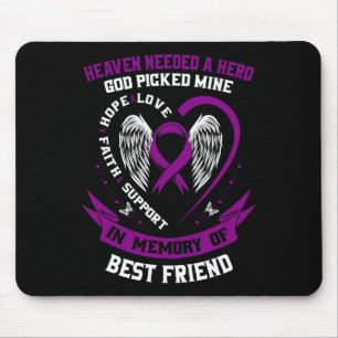In Memory Of Best Friend Pancreatic Cancer Memoria Mouse Mat
