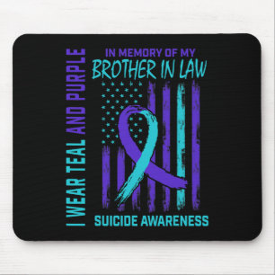 In Memory Of Brother In Law Suicide Awareness Amer Mouse Mat