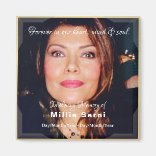 In Memory of Candles Magnet with text - HAMbyWG